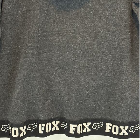 FOX Racing Activewear Hoodie Sweatshirt Top Long Sleeve Black Size Medium - Picture 7 of 10